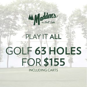 Play it all Golf 63 holes for $155