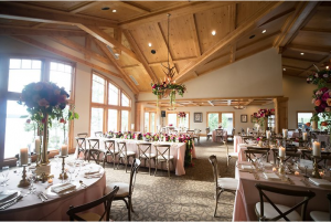 Interior shot of dining room at Madden's Inn