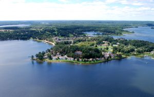 Aerial view of Madden's on Gull Lake