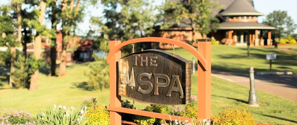 The Spa Sign at Madden's on Gull Lake Minnesota Resort