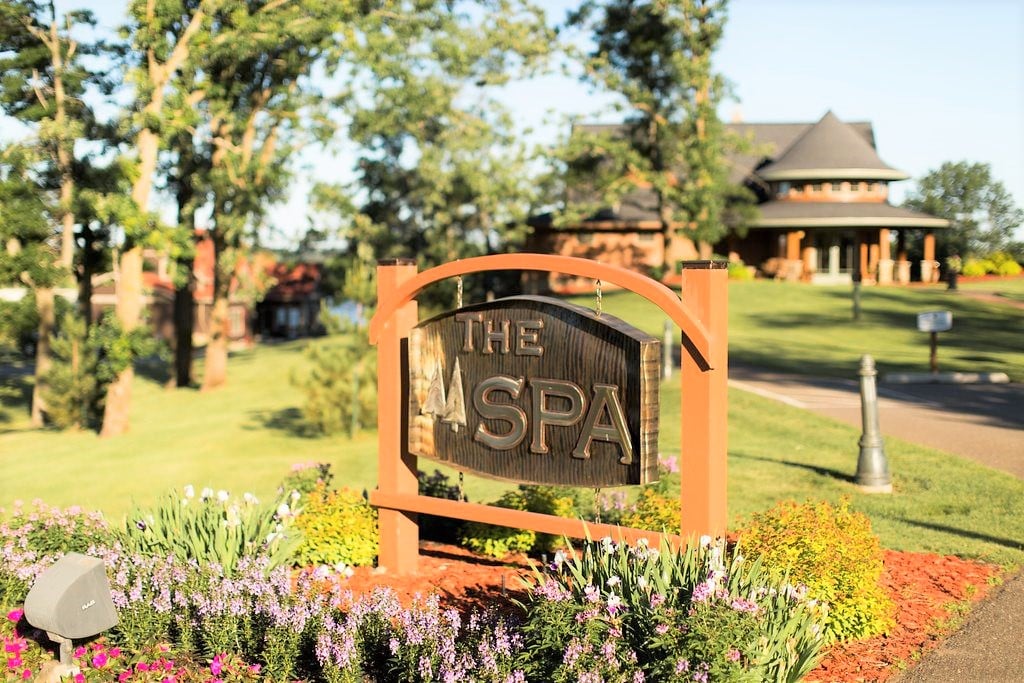 The Spa Sign at Madden's on Gull Lake Minnesota Resort