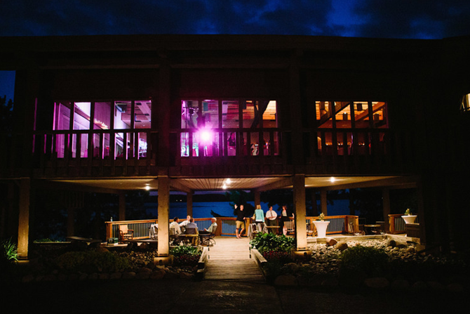 Pemmican Room Exterior at Night