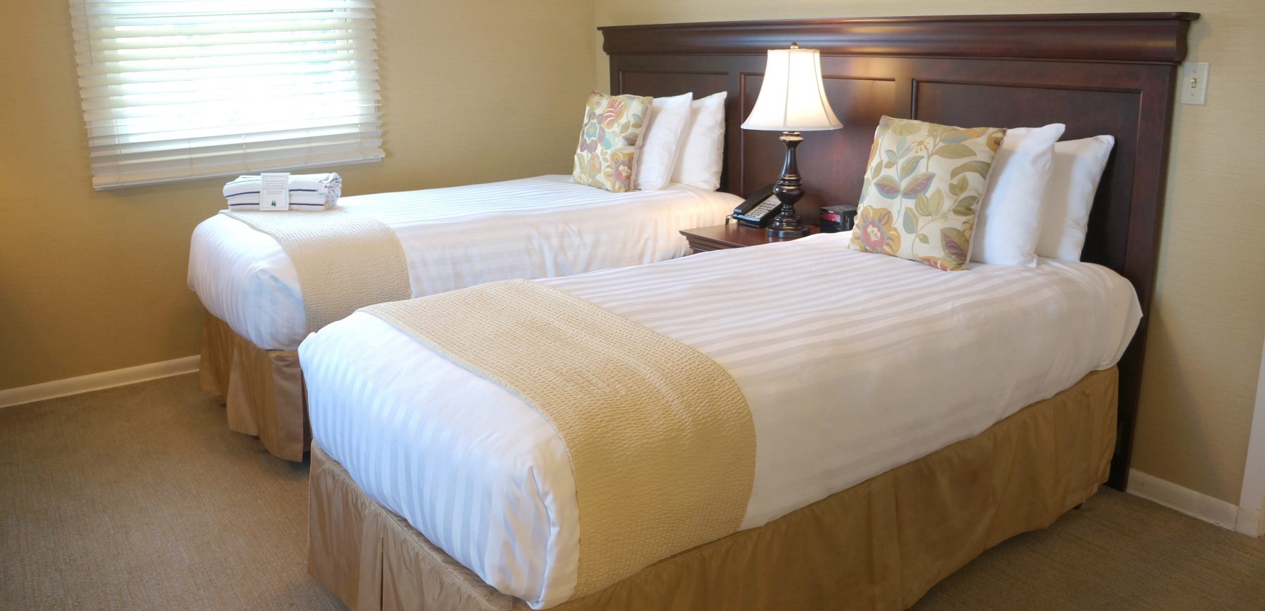 Two Twin Beds in the Lake House bedroom