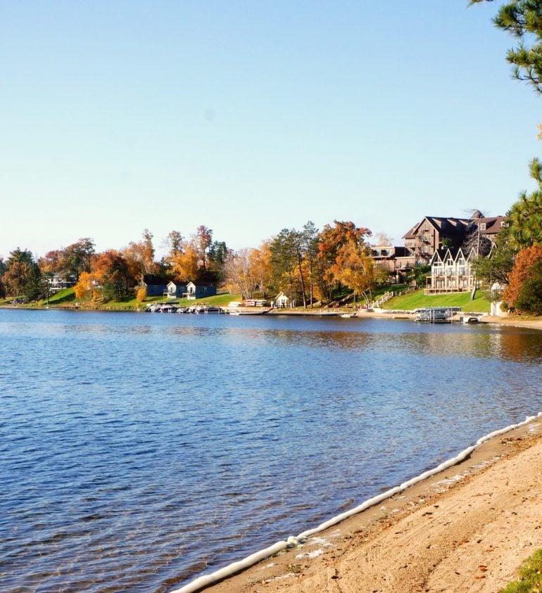 The Gull Lake and its surroundings during fall