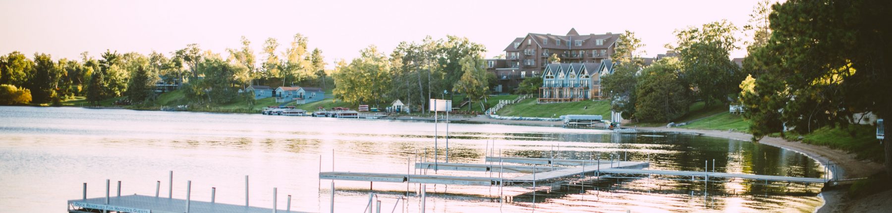 The dock at Madden's on Gull Lake