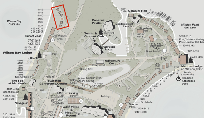 wilson bay map illustration