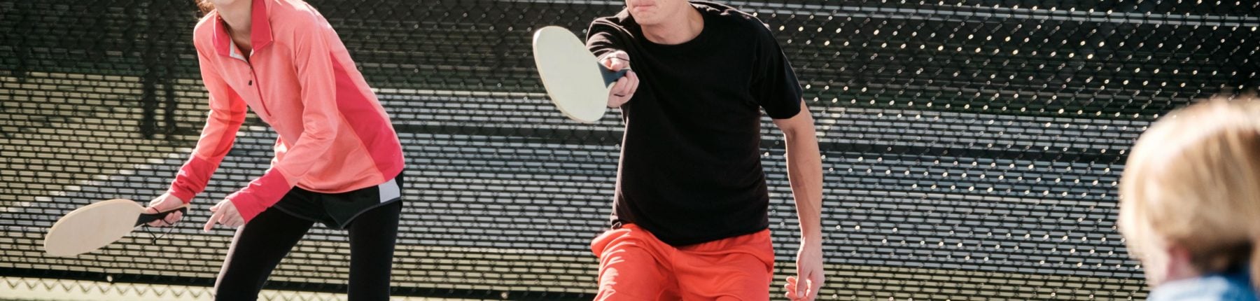 Kids playing tennis