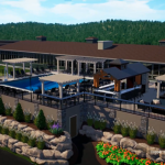 NEW Saltwater Pool Deck at Madden's on Gull Lake