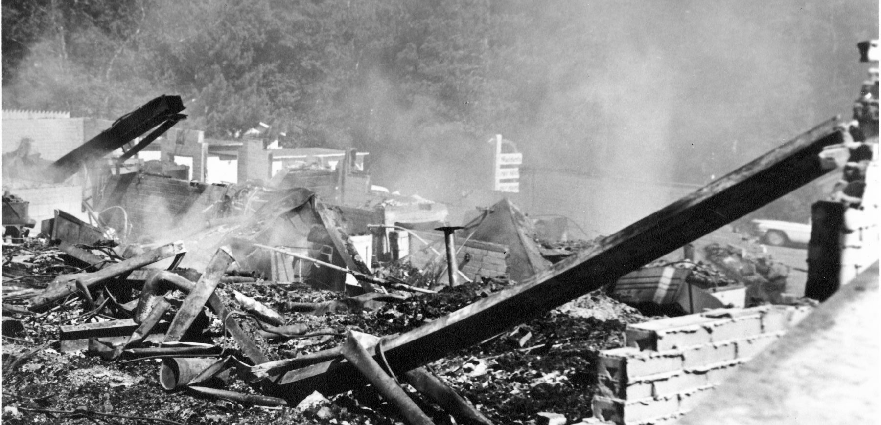 Old Madden's Inn Fire July 3, 1964