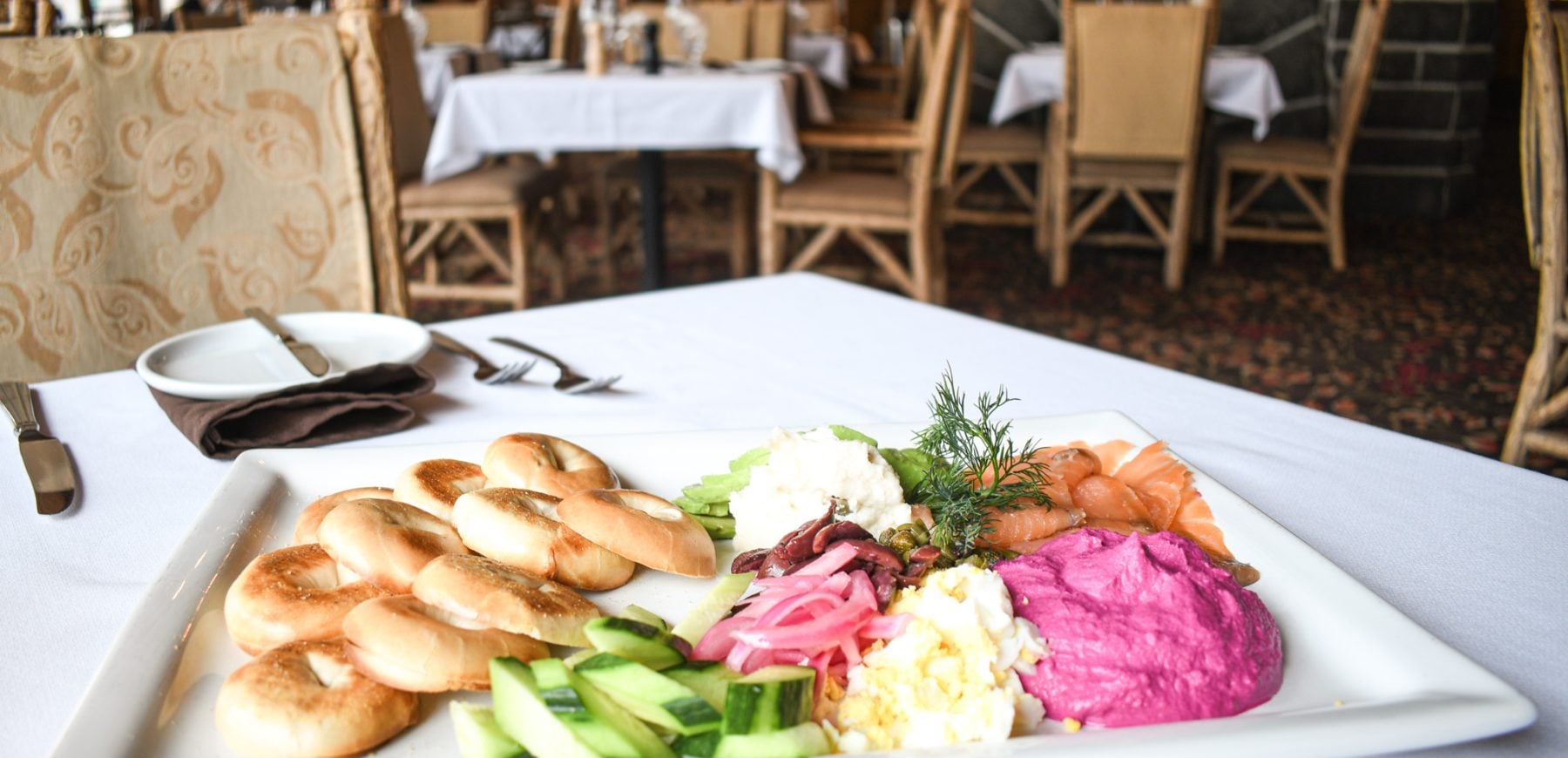 Beetroot Chevre Salmon Board (2)